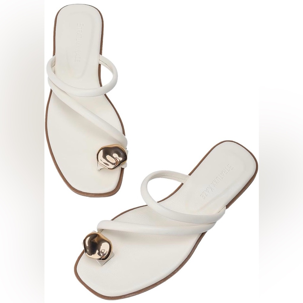 STRATUXX KAZE GOLD DETAIL SANDALS (6)